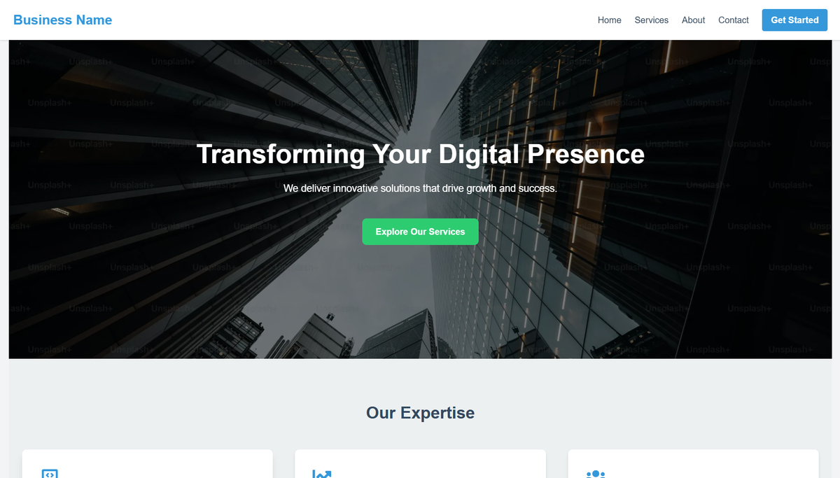 Business Website